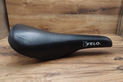 Selle VTT Rétro Velo 253, Cuir Noir, 265x135 Mm, Occasion, Taiwan