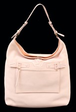 New Versace Palazzo Oversized Shoulder Bag In Powder Pink Deer Leather