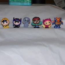 Disney Doorables Big Hero 6 Hiro Baymax Complete 6 Fig Wasabi Go Go Fred