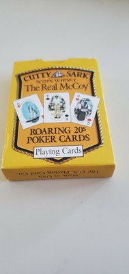 CUTTY SARK ''Scot's Whisky'' The Real McCoy Roaring 20s Poker Playing Cards Sealed