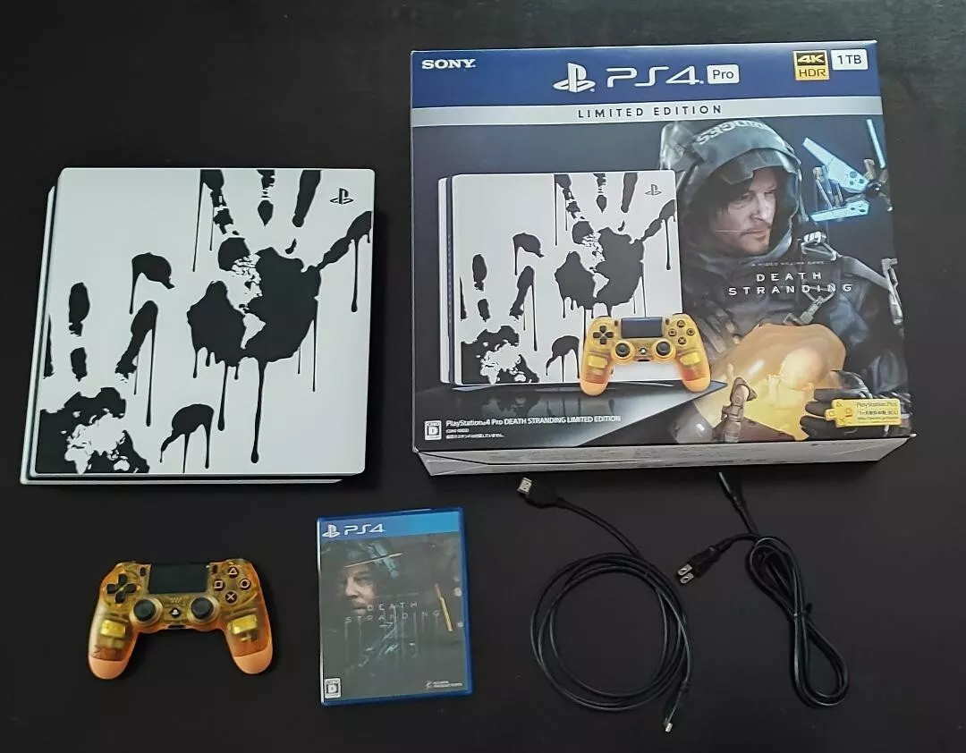 PS4 DEATH STRANDING LIMITED EDITION Pro 1TB Console Box PlayStation 4 [BOX]