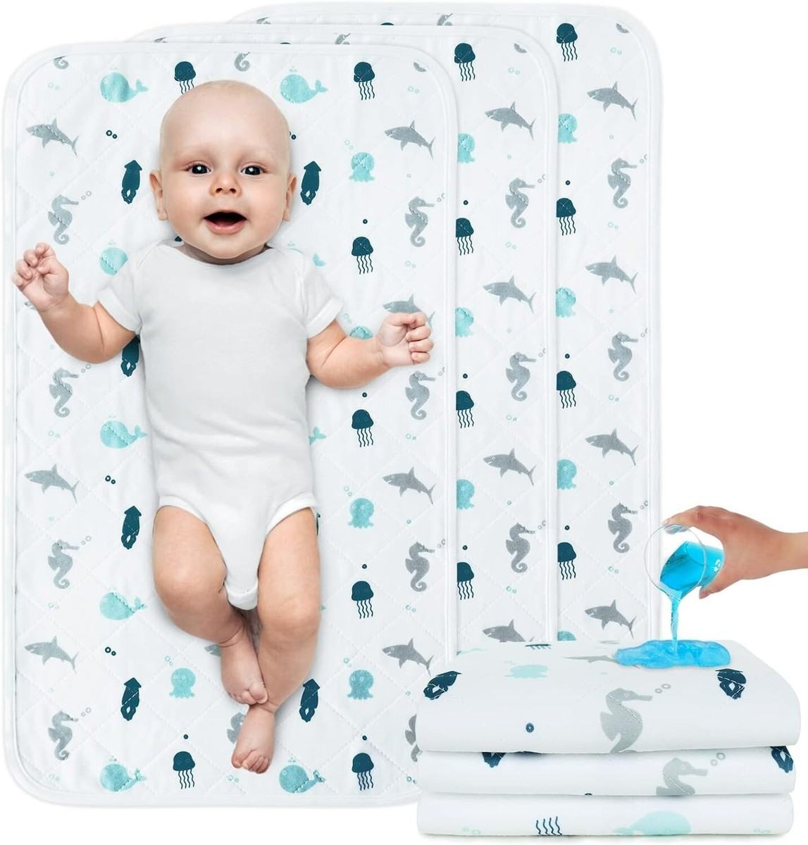 Baby Diaper Changing Mat Infants Portable | Baby Changing Pad Waterproof - Baby