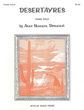 Vintage Desertayres Late Elementary Piano Solo Sheet Music 1991 Demarest Myklas