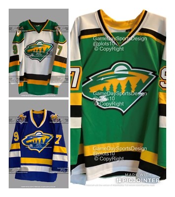 Minnesota Wild Jersey North Stars Saints Hockey Concept Pre-Season  SALE!!!