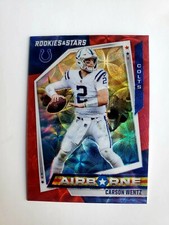 Carson Wentz 2021 Panini Rookies and Stars Red Scope Prizm Airborne Colts #AB-15