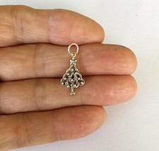 Sterling silver 22mm Christmas tree charm