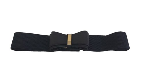 Lilly Pulitzer Navy Belt with Gold Bow Accent Lilly Pulitzer | Accessories | Lilly Pulitzer Sxs Navy Blue  main image 4