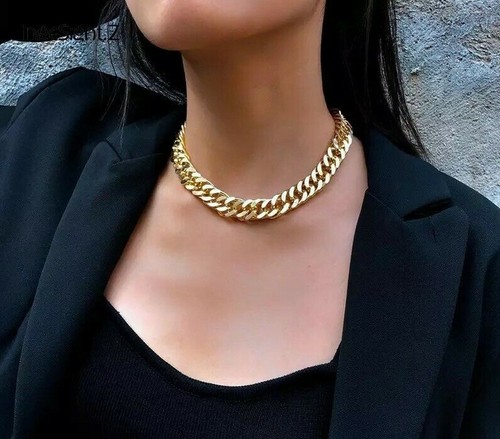 Thick Cuban Link Chunky Chain Necklace 