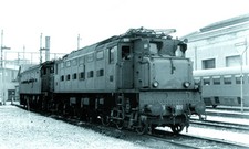 LOCOMOTIVA FS E.326 FERROVIE ITALIANE POSTER VINTAGE 70 X 42 cm