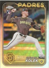 2024 Topps Chrome Update Stephen Kolek Refractor SP RC #USC66 San Diego Padres
