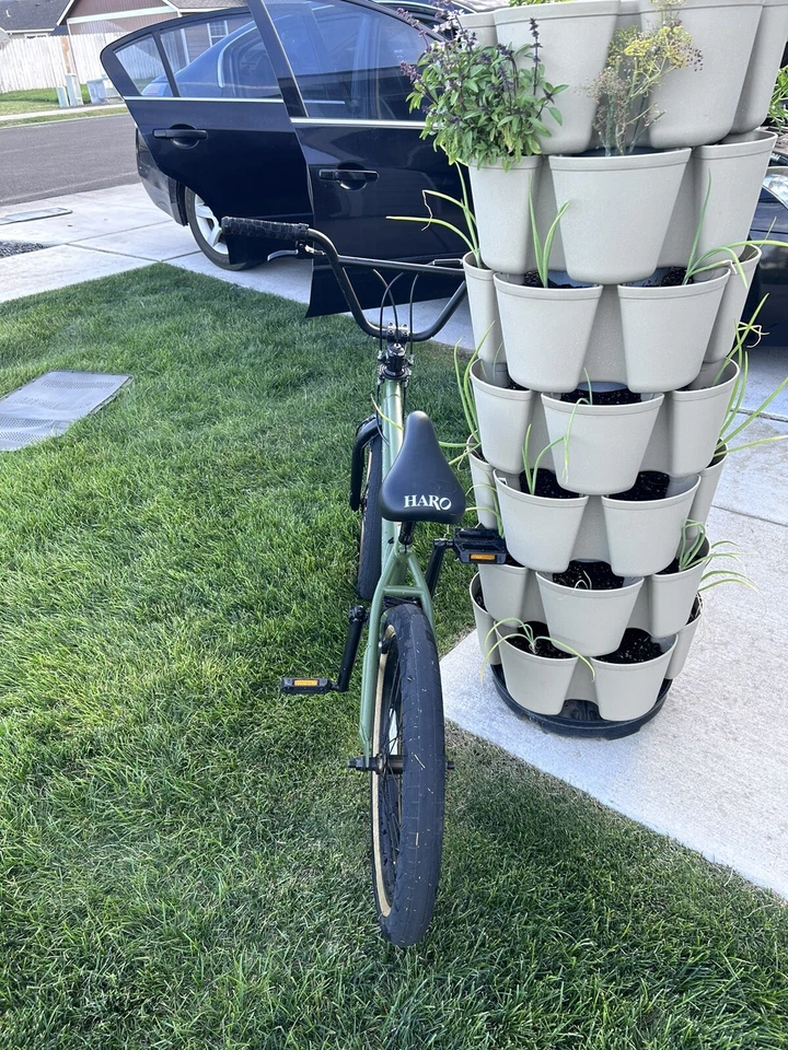 BICICLETA DE CALLE HARO BMX DOWNTOWN DLX MATE VERDE MILITAR Foto 4 de 4