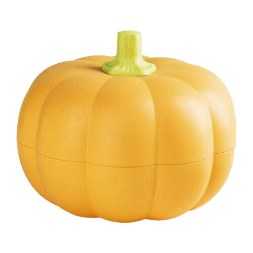 Pumpkin Bowl With Lid Detachable Halloween Pumpkin Divided Snack Container