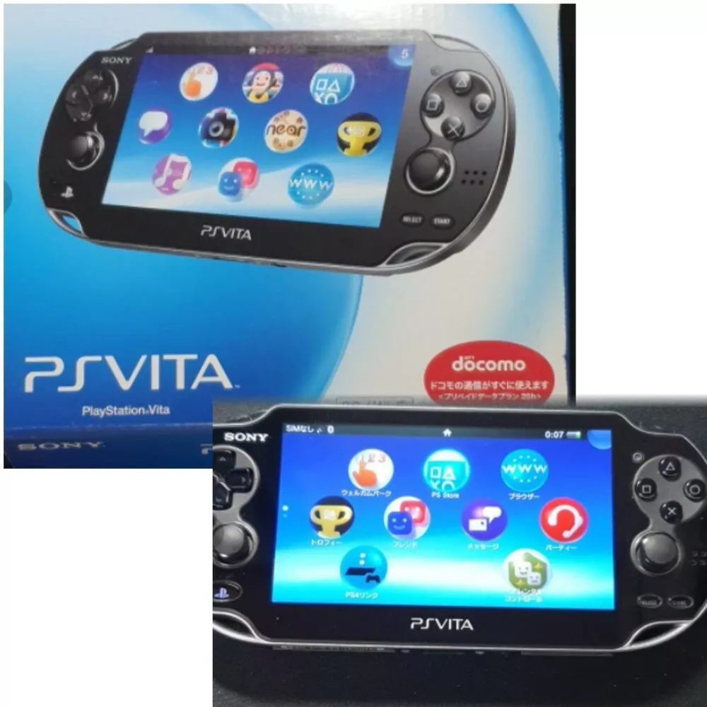 PlayStation Vita 3G / Wi-Fi model Crystal Black Limited Edition  PCH-1100AB01 New