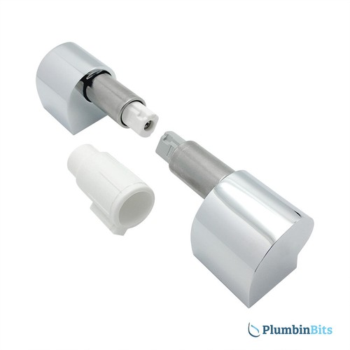 Roca The Gap Replacement Soft Close Toilet Seat Hinge Set Only Chrome