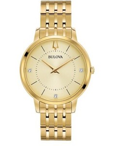 Bulova Diamond Quartz Gold Tone Champagne Dial Women's 36 MM Watch 97P123 - Click1Get2 Deals&set=par&price_min=200&sale=mega Discount&set=par&discount=60 Or More&sale=mega Discount