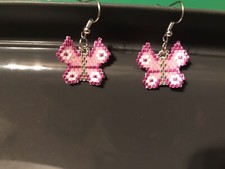 Beaded Butterfly Earrings