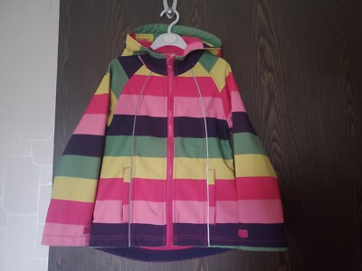 Regenjacke gestreift von Topolino, Gr. 122,  gebraucht