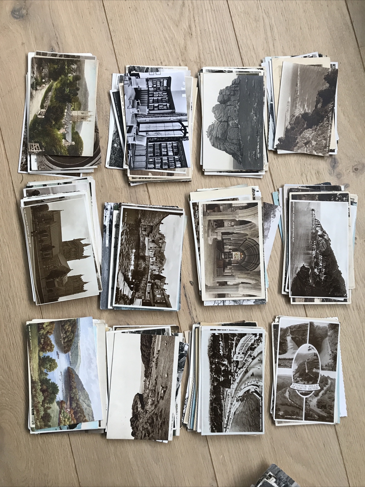 Job Lot Postcards, Bulk Lot Postcards. West Country Postcards.1.3kg Of