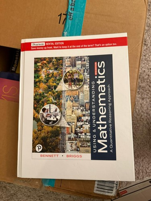 #ad #ad Using and Understanding Mathematics : A Quantitative Reasoning Approach by... $160.00