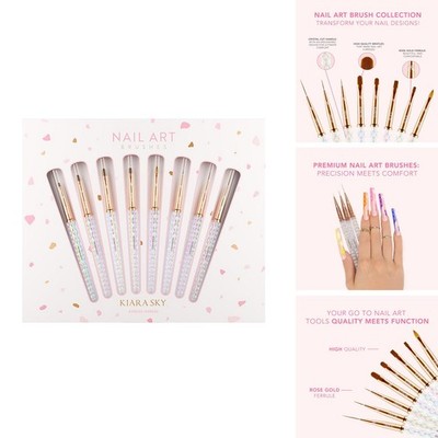Kiara Sky Nail Art Brush Collection - Acetone Resistant 100% Kolinsky