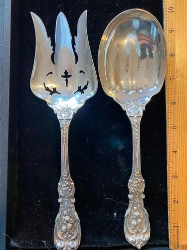 FRANCIS 1 STERLING SILVER  STERLING SILVER  2 PIECE SALAD SERVING SET  MORE AV.