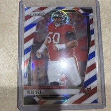 Panini Prizm 2024 Red White & Blue Vita Vea #273 Buccaneers NFL Football Card