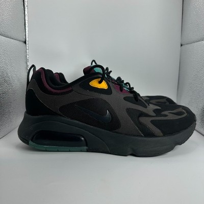 Nike Air Max 200 Bordeaux Shoes Mens Size Black Running