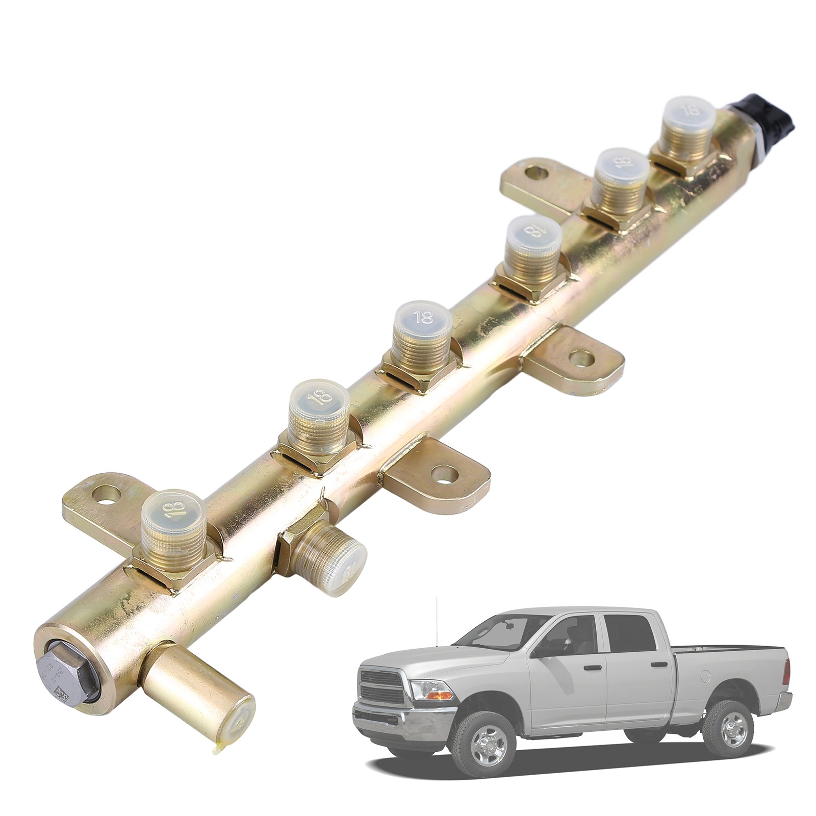 NEW 0445226044 Fuel Rail with Sensor For 2007-2012 Dodge Ram 6.7L Cummins Diesel