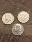 1967 Kennedy Half Dollar Silver 50C Circulated Uncertified Lot of 3