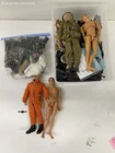Collection of 12 inch vintage G.I. Joe action figures with accessories