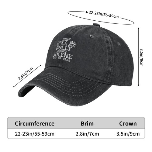 THESE CAN'T BE DOLLY BEGGED Unisex baseball cap casual comfortable baseball hats - Picture 2 of 12