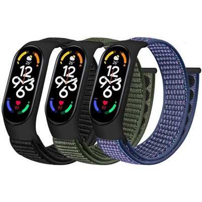 Nylon Band for Xiaomi Mi 7/Mi 6/Mi 5/Mi 4/Mi 3/Amazfit 5, Soft Adjustable Spo...