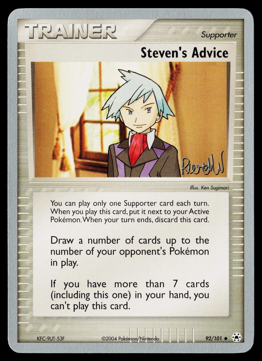 Steven's Advice Pokémon TCG Cards for sale | eBay