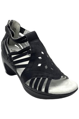 JBU Women's Rowan Wedge Dress Sandal Black