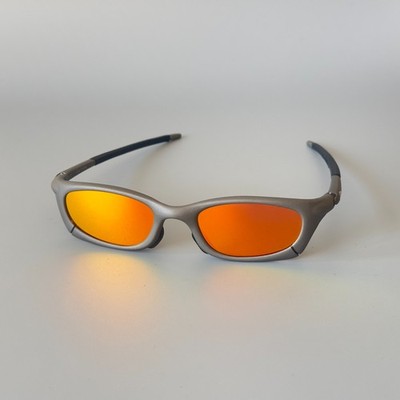 Oakley Magnesium Four Polarized Sunglasses Gray Frame Red Lenses