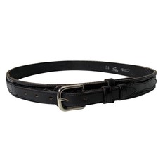 VTG 70s 80s Black Tooled Leather Belt Size 34 Thunderbird Mexico Southwestern