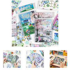 Aesthetic Scrapbook Sticker Book Set 1000 Plus Pcs Vintage Collage for