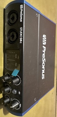 PreSonus Studio 24c 24-bit 192 kHz 2x2 USB-C Compatible Audio Interface