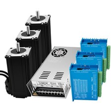 NEMA23 Closed-Loop Stepper Motor Driver Power Supply Kit Integrated 1.8° 4-Phase