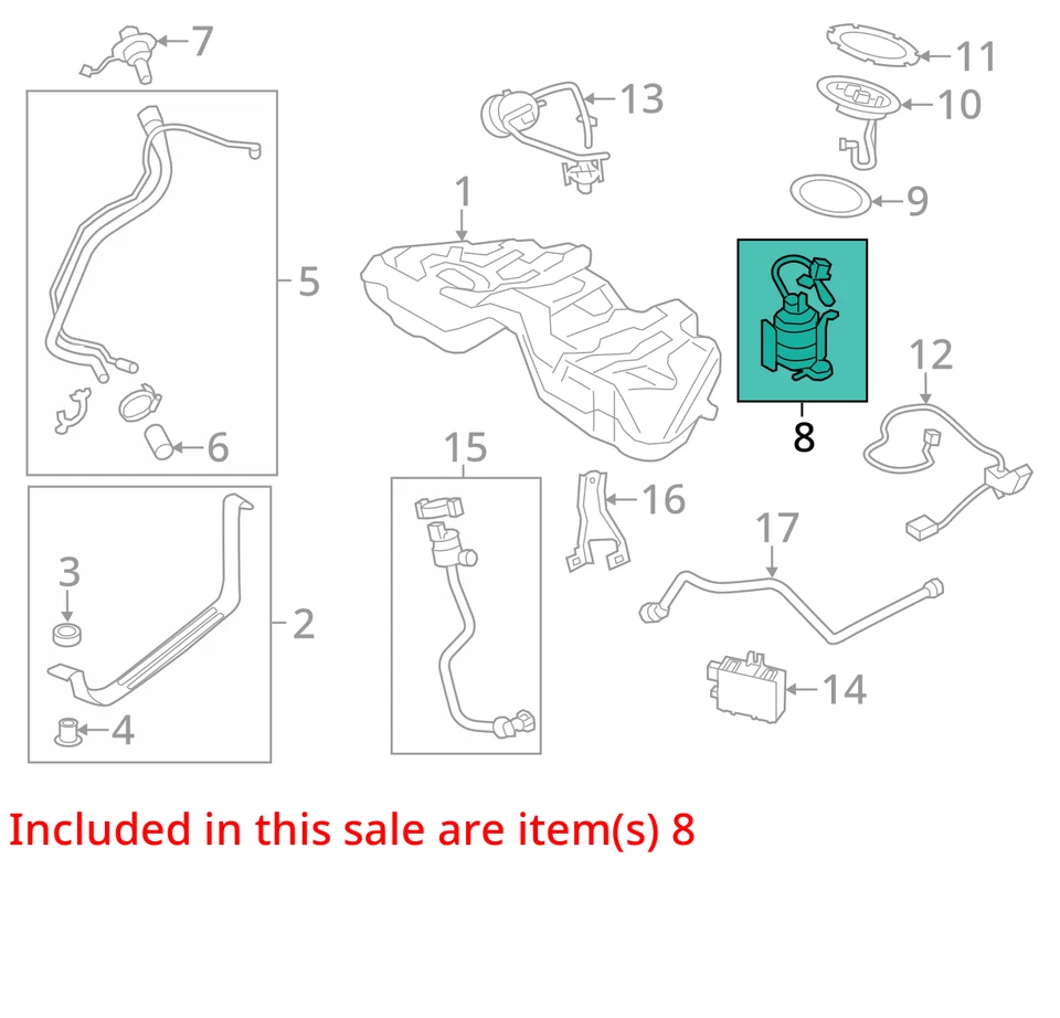 Fuel Pump Only Main Fuel Pump Tank Mounted Fits 09-15 BMW 750i 834571 Foto 2 de 4