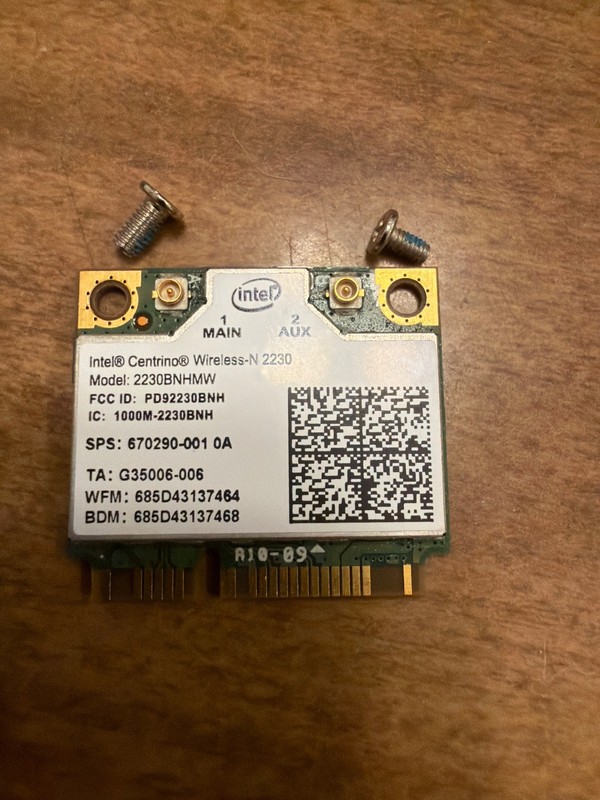 OEM HP 670290-001 Intel Centrino Wireless-N 2230 2230BNHMW bgn BT PCIe Half