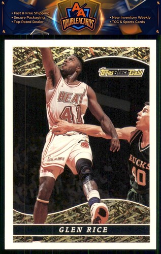 Glen Rice #5 1993 Topps Black Gold card