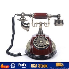 Vintage Handset Rotary Dial Phone Antique Old Fashioned Telephone European Style