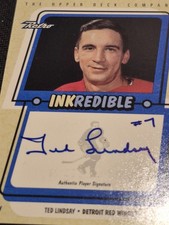 1999-00 UD Retro Inkredible TL, Ted Lindsay autograph