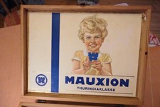 Holzkiste Mauxion Schokolade,  50er Jahre, stand auf Ladentheke, Werbung TOP