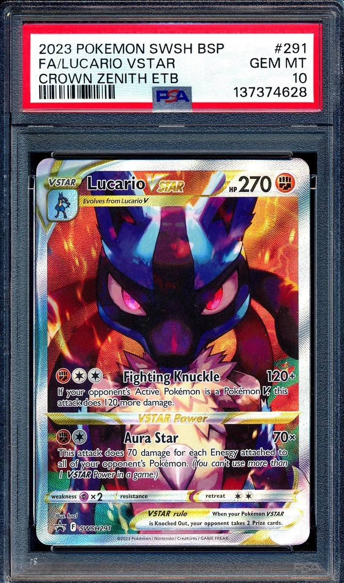 Pokémon TCG Grade 10 Lucario Individual Collectible Card Game
