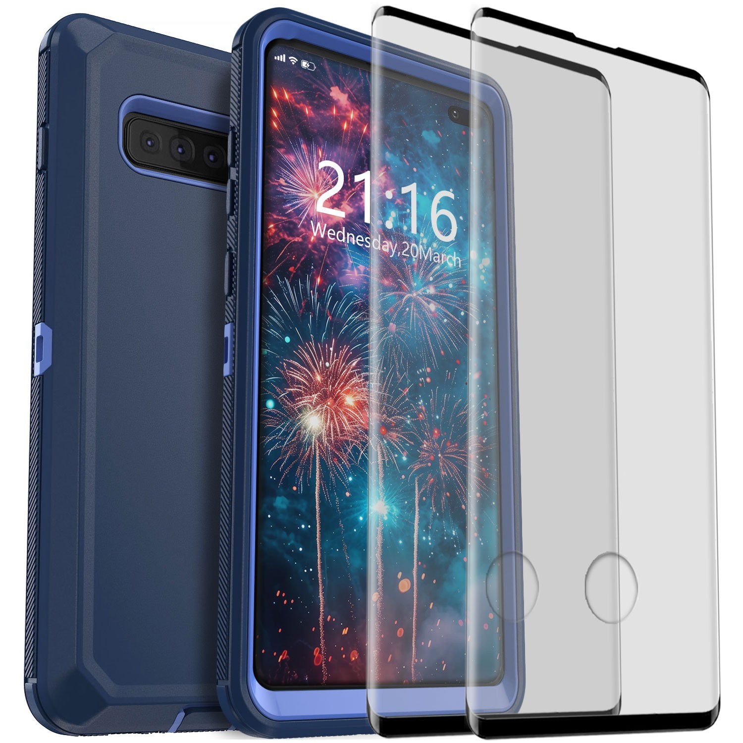 9. Navy | Blue + 2x Tempered Glass
