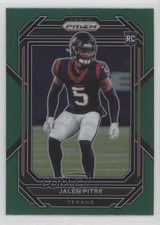 2022 Panini Prizm Rookies Green Prizm Jalen Pitre #383 11th