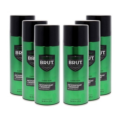 Classic Scent Antiperspirant and Deodorant Spray by Brut for Unisex - 6 oz