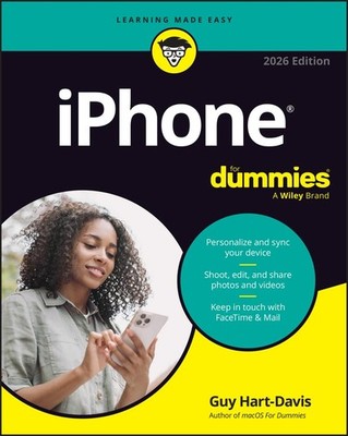 iPhone for Dummies, 2026 Edition Paperback by Hart-Davis, Guy